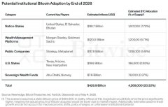靠比特币致富太简单?2026年机构将持有超过420万